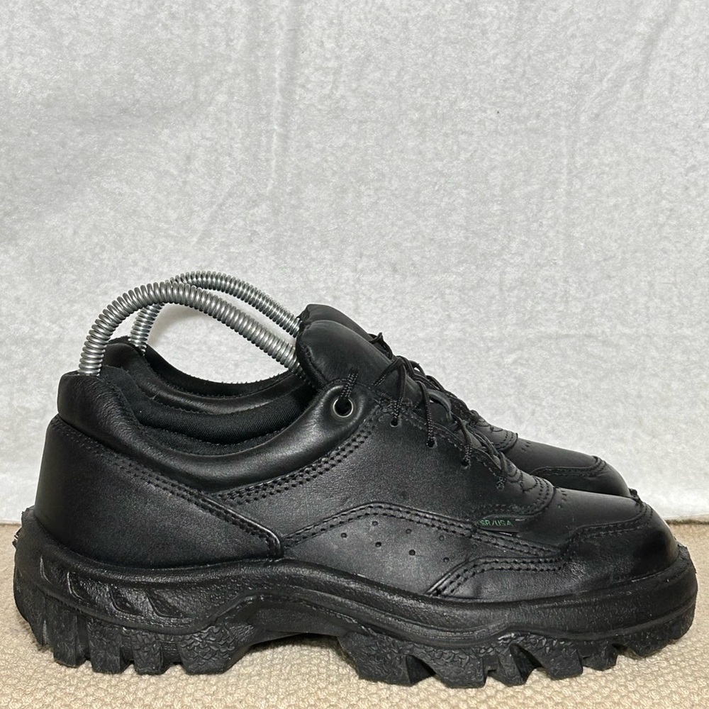 Rocky Womens Black Leather TMC Public Service Oxford Duty Work Shoes SZ 8